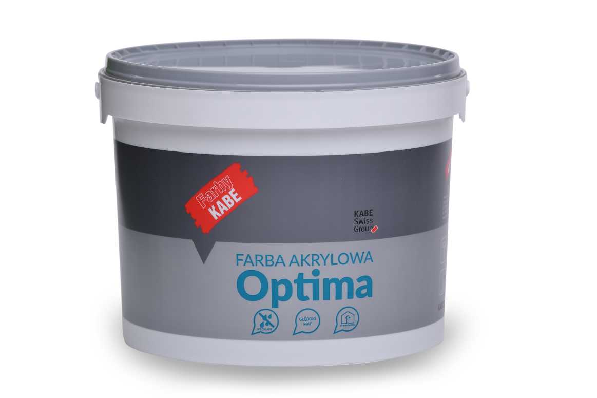 OPTIMA - Farba akrylowa do ścian i sufitów - FARBY KABE